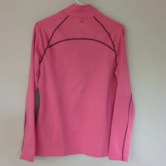 Under Armour Cold Gear Semi-Fitted Long Sleeve Athletic Top L Pink - Picture 9 of 14